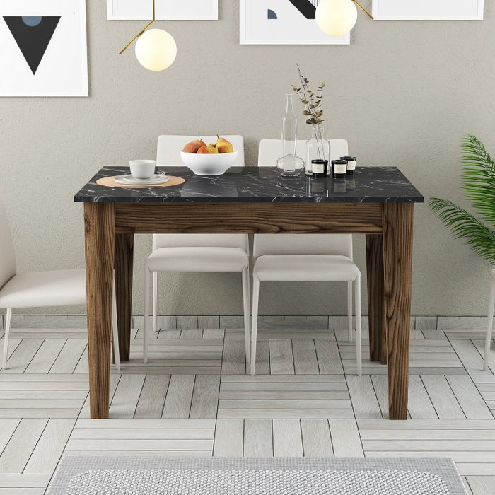 Hanah Home Mesa de Cocina Kiev 509 - Nogal y Negro Hanah Home Mesa de Cocina Kiev 509 - Nogal y Negro